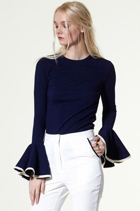 Gwen Wide Cuff Knit Top