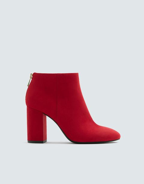 Stivaletto Con Tacco Basic Rosso