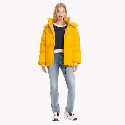 tommy hilfiger oversized puffer jacket