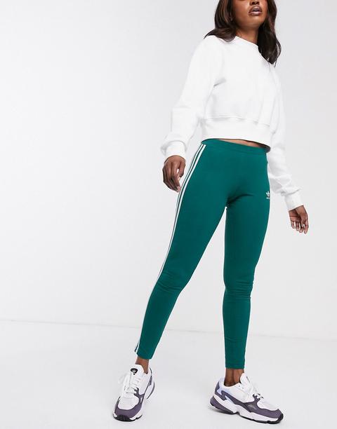 Adidas Originals - Adicolor - Legging À Trois Bandes - Vert