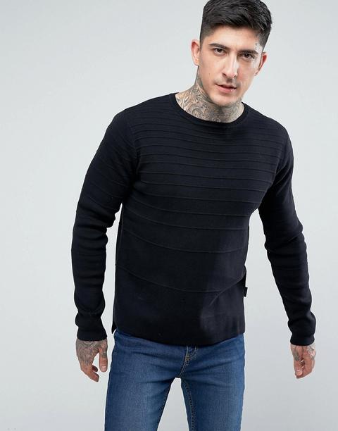 Bellfield - Maglione A Coste - Nero