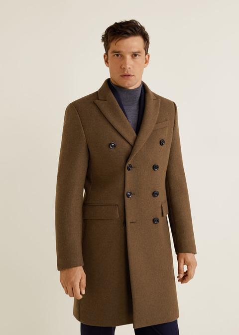 Double-breasted Wool Coat