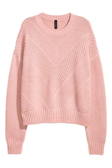 Textured-knit Jumper