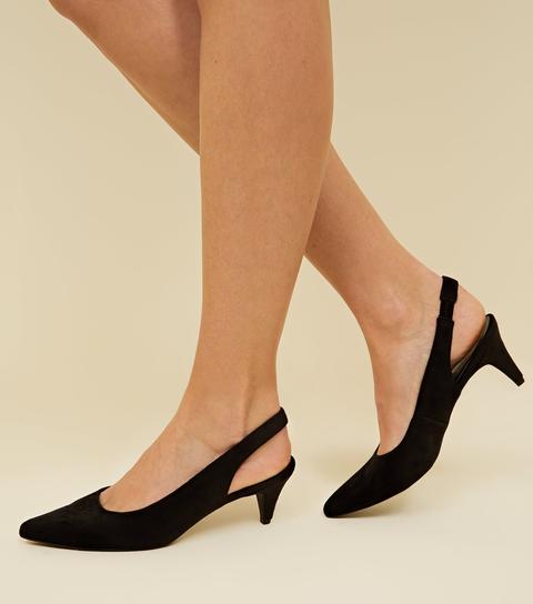 transparent heels black