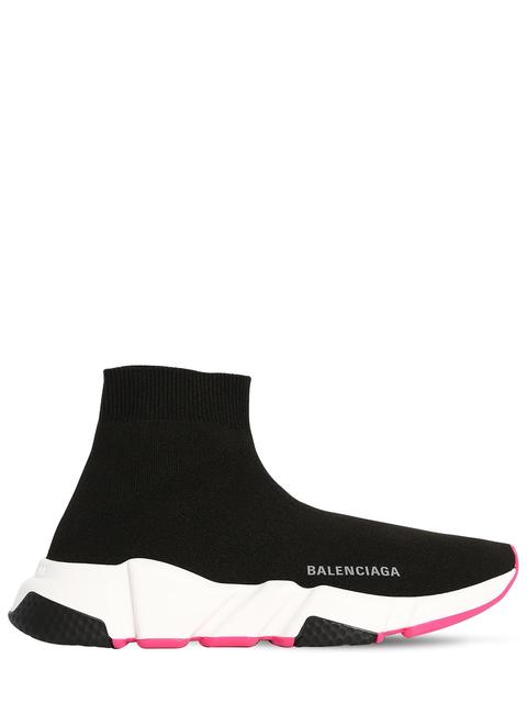 balenciaga speed knit womens brown