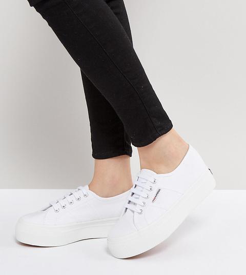 Superga - 2790 Linea - Scarpe Da Ginnastica Flatform Bianche - Bianco