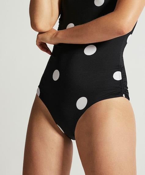 Costume Top A Fascia Con Pois