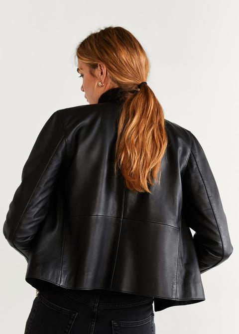 Cazadora Biker Piel from Mango on 21 Buttons