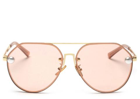 Palm Pearl Peach Aviators