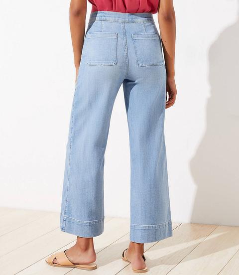 Loft wide shop leg crop jeans