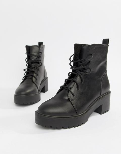asos black lace up boots