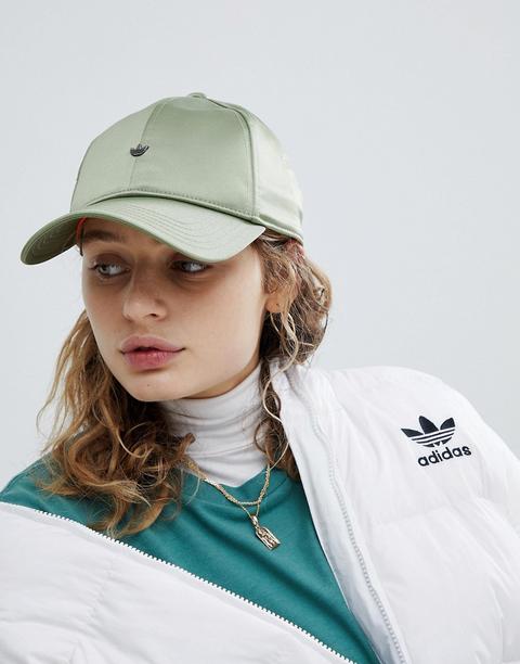 Adidas Originals Satin Cap In Green