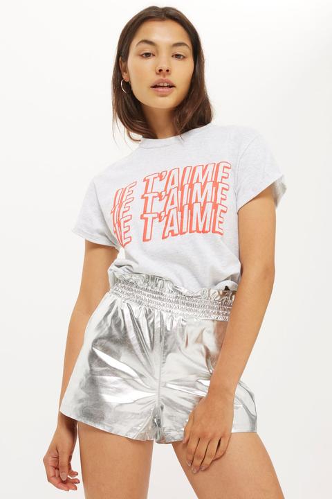 Pu Paper Bag Shorts