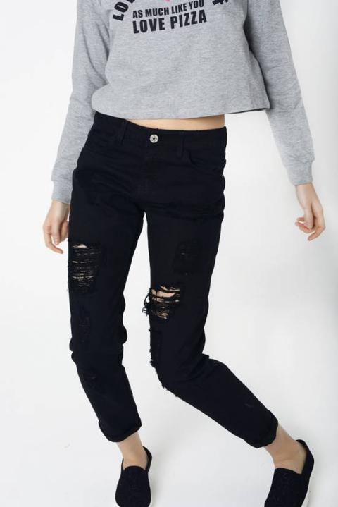 Pantalone Boyfriend Rotture