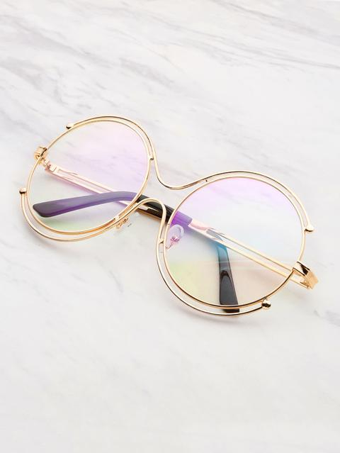 Double Frame Round Lens Glasses