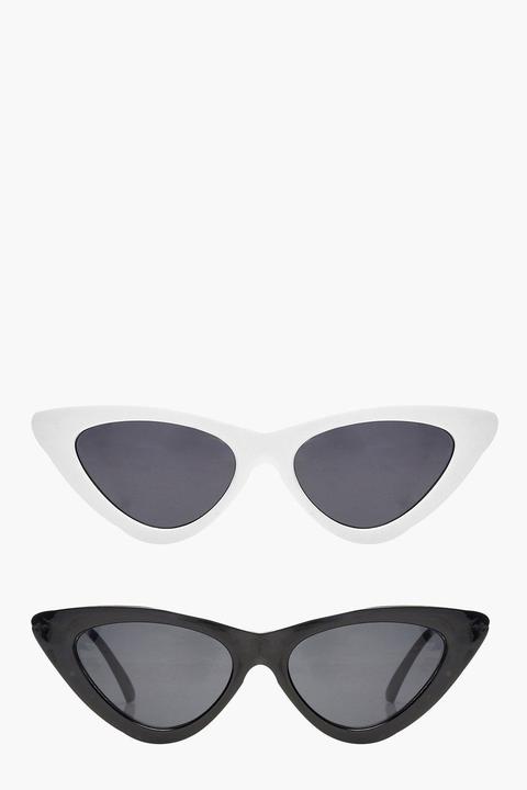 Womens Jessica 2 Pack Skinny Cat Eye Fashion Glasses - Multi