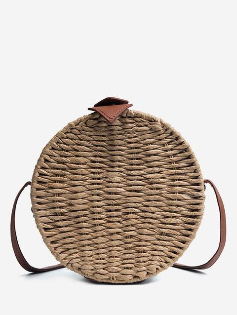 Borsa A Forma Rotonda Per Vacanza E Tempo Libero Dark Khaki