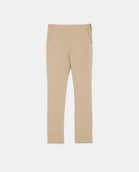 Pantalón High Waist Cremallera
