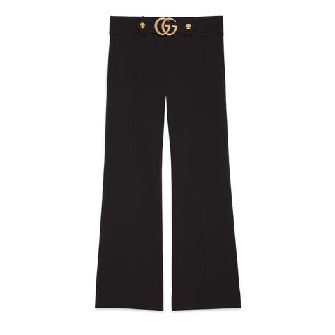 Pantalone In Viscosa Stretch Con Doppia G