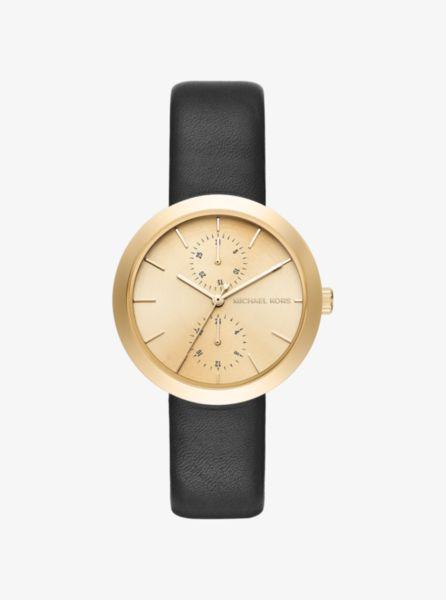 Orologio Garner Tonalità Oro E Pelle