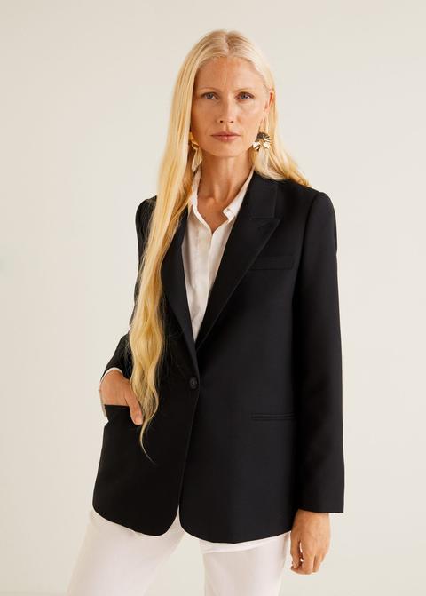Pockets Structured Blazer