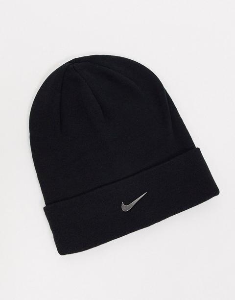 Gorro Con Logo En Negro De Nike