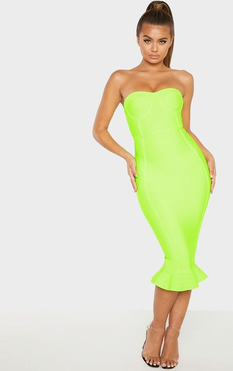 neon dress midi