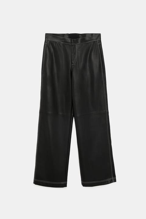 Pantaloni Effetto Pelle