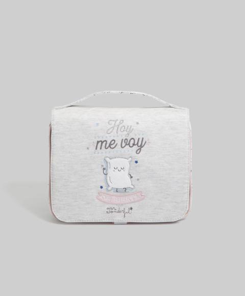 Neceser Mr. Wonderful Color: Gris Claro Talla: M Material: Poliester,poliester,