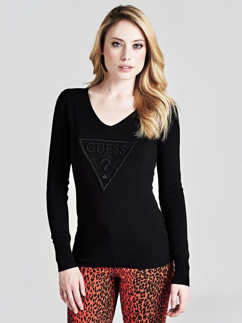 Maglione Dettaglio Logo Applicazioni