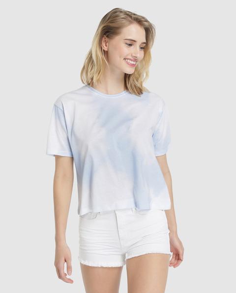 Green Coast - Camiseta De Mujer Manga Corta Print Tie Dye