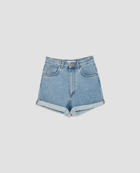 Jeansshorts Im Mom-fit