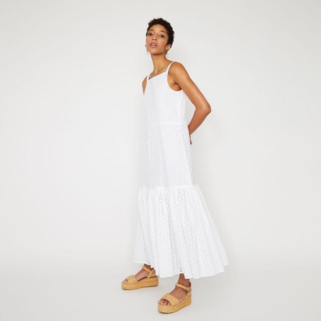 Tiered Broderie Maxi Dress from 