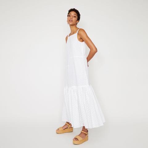 maxi broderie dress