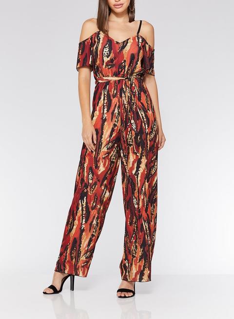quiz rust jumpsuit