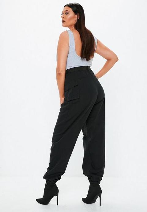 Seat Belt Cargo Trousers, Black 