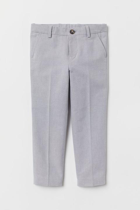 Pantalón De Traje - Gris