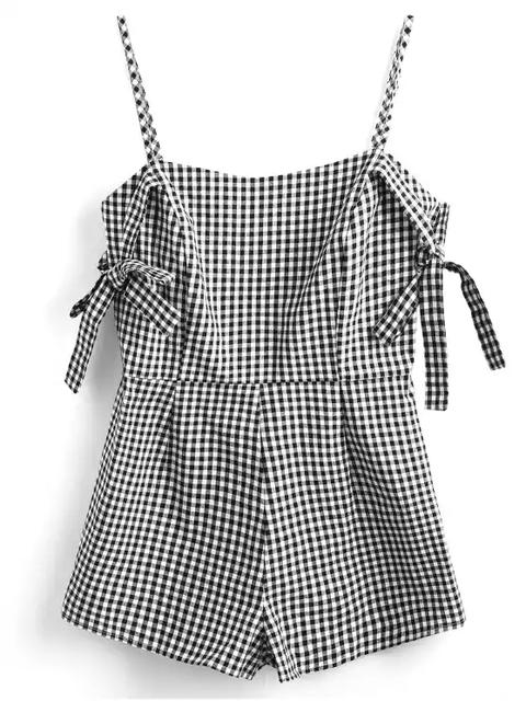 Manga Manga Cami Gingham Romper