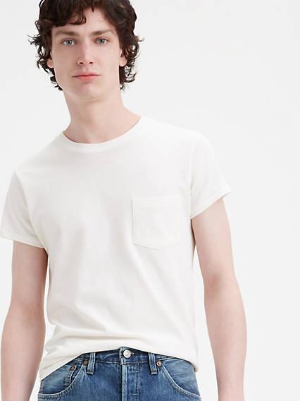 levis white tee