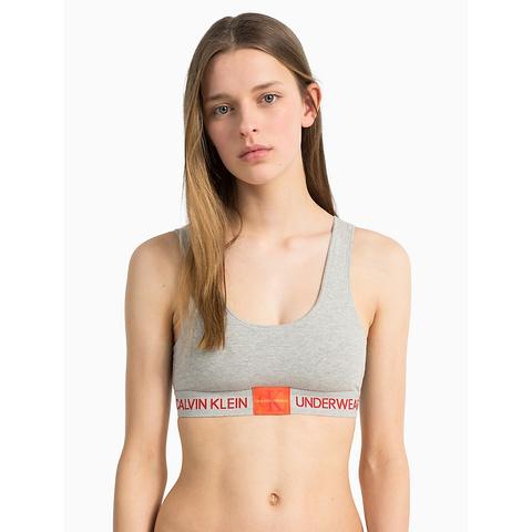 monogram logo unlined bralette