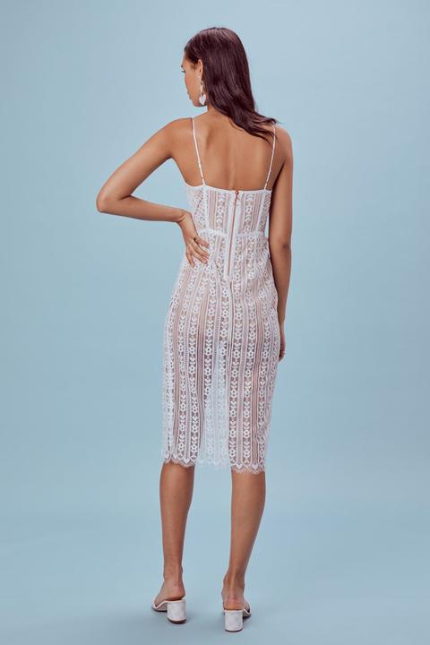 dakota lace midi dress