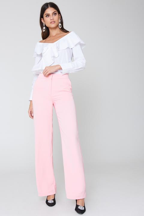 Kristin Sundberg For Na-kd Flared Pants - Pink