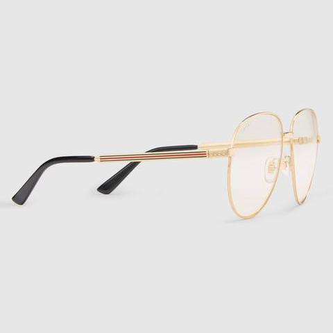 Aviator Metal Glasses With Web