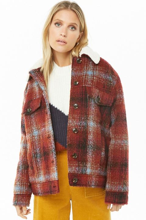 faux fur cardigan forever 21