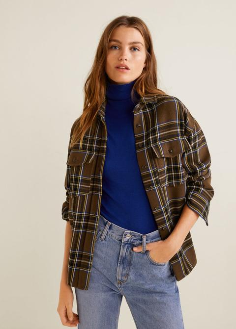 Camisa Cuadros Bolsillos
