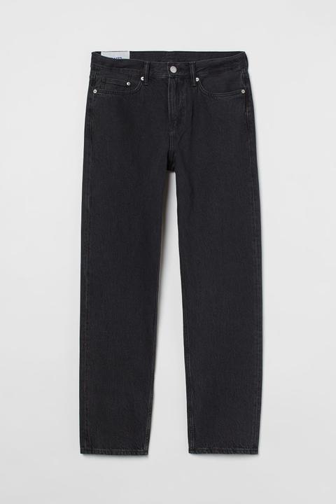 Relaxed Jeans - Negro