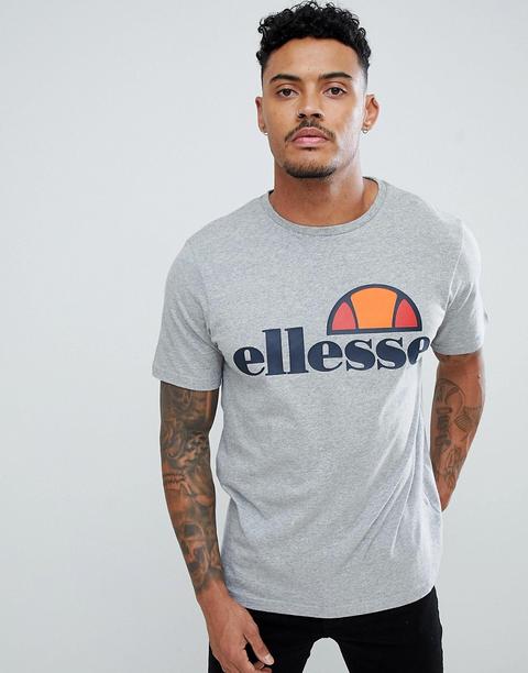 Camiseta Gris Con Logo Grande Prado De Ellesse