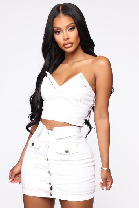 fashion nova denim skirt