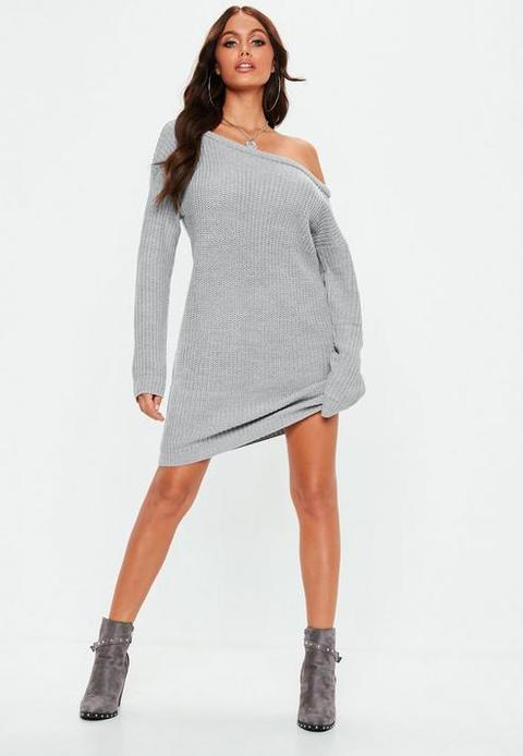 one shoulder jumper dress