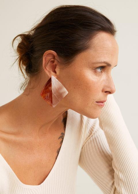Pendientes Resina Bicolor